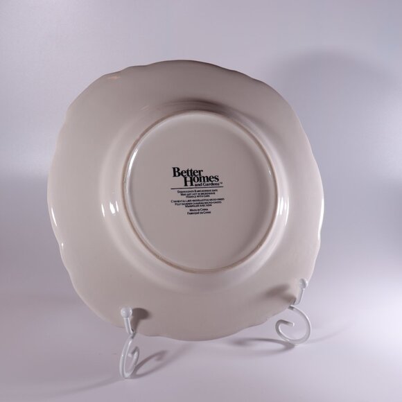 Better Homes and Gardens Medallion Wreath Cream Mist Salad Plates Set of 4 - Picture 2 of 4